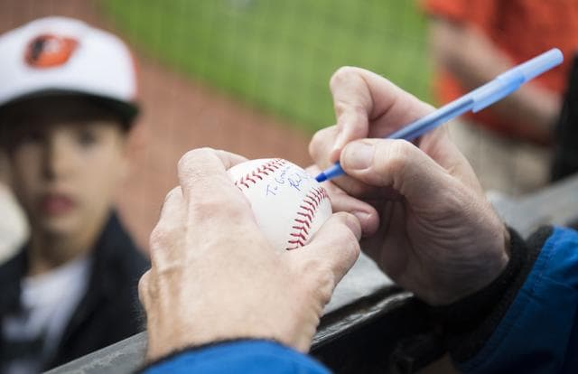 NASA image: Astronaut Ricky Arnold at Baltimore Orioles Game