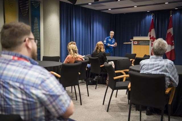 NASA image: Astronaut Drew Feustel Visits Canadian Embassy