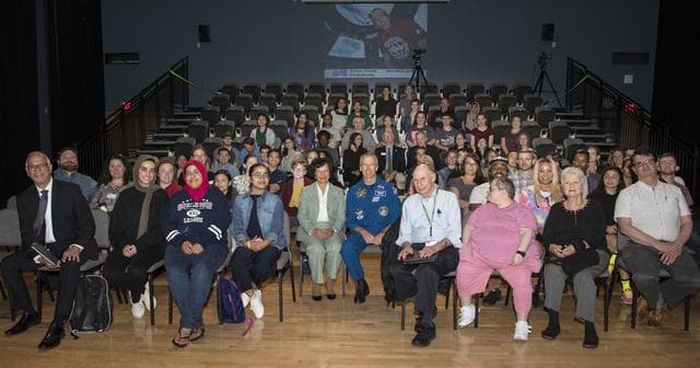 NASA image: Astronaut Drew Feustel Visits NOVA Community College