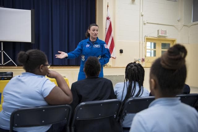NASA image: Astronaut Serena Auñón-Chancellor at Excel Academy
