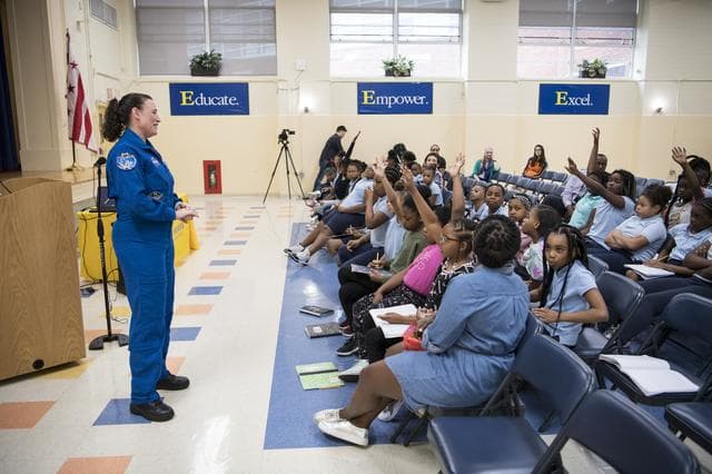 NASA image: Astronaut Serena Auñón-Chancellor at Excel Academy