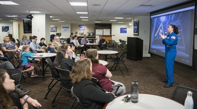 NASA image: Astronaut Serena Auñón-Chancellor at NASA HQ