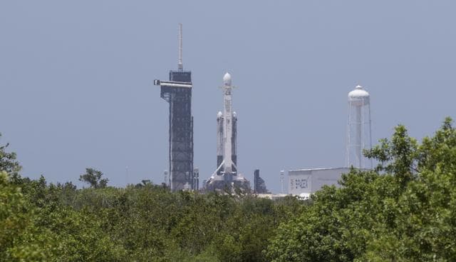 NASA image: SpaceX Falcon Heavy DoD STP-2 Launch
