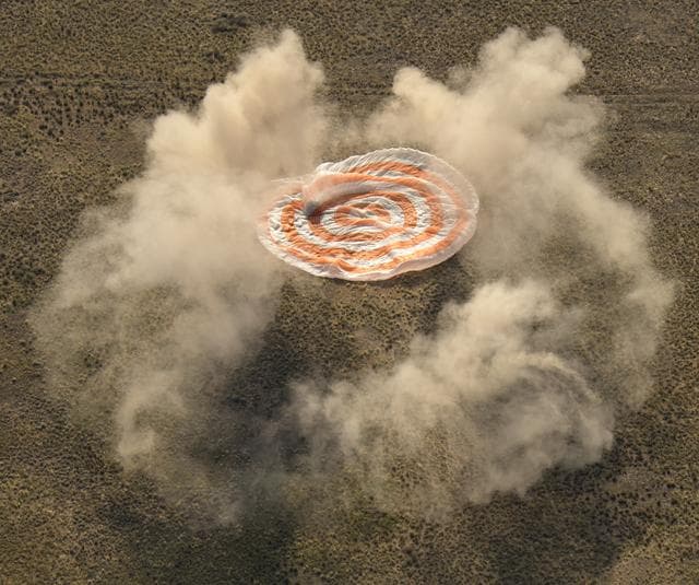 NASA image: Expedition 59 Soyuz MS-11 Landing