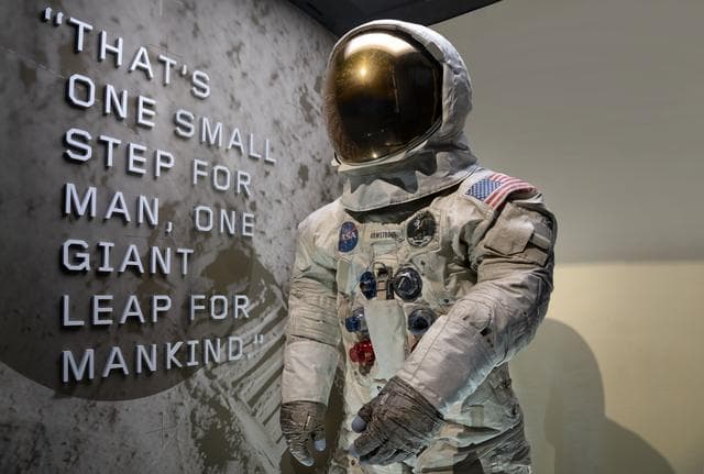 NASA image: Armstrong Apollo 11 Spacesuit Unveiling