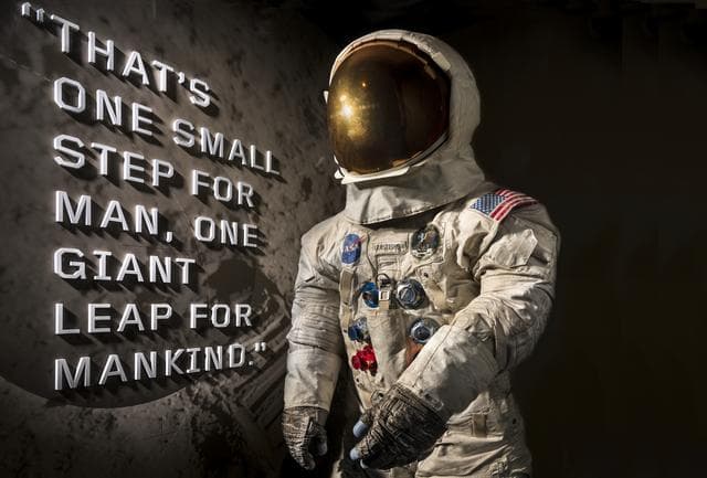 NASA image: Armstrong Apollo 11 Spacesuit Unveiling