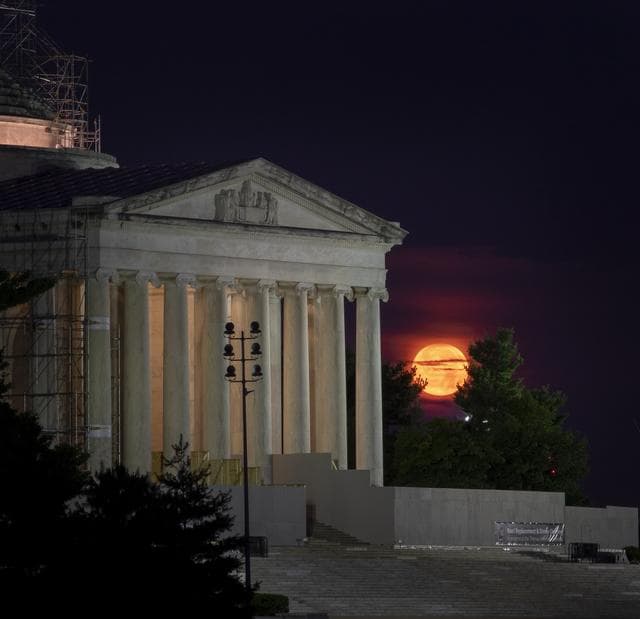 NASA image: Moonset on the 50th Anniversary of the Apollo 11 Launch