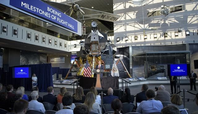NASA image: Armstrong Apollo 11 Spacesuit Unveiling