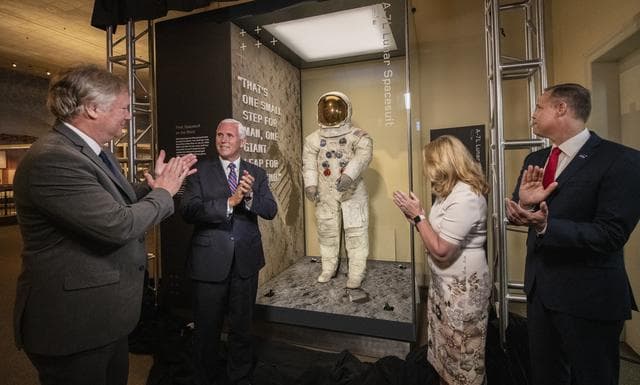NASA image: Armstrong Apollo 11 Spacesuit Unveiling