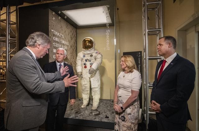 NASA image: Armstrong Apollo 11 Spacesuit Unveiling