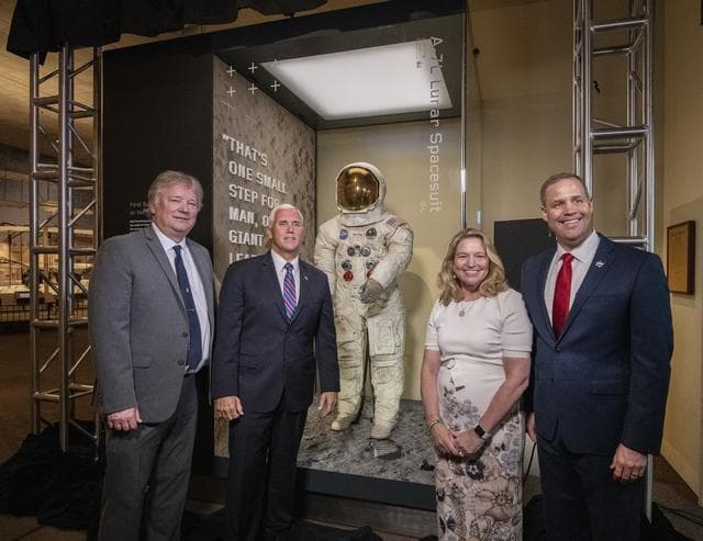 NASA image: Armstrong Apollo 11 Spacesuit Unveiling