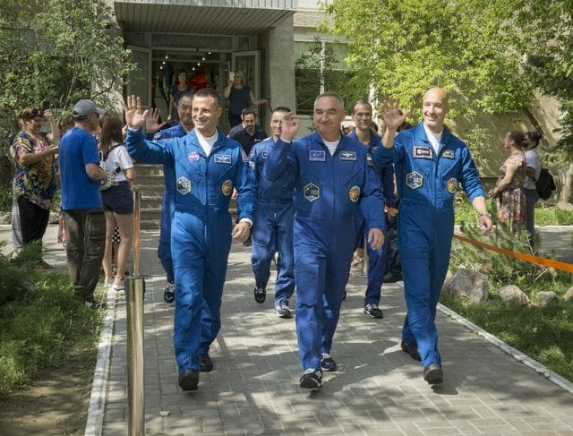 NASA image: Expedition 60 Cosmonaut Hotel Depatrure
