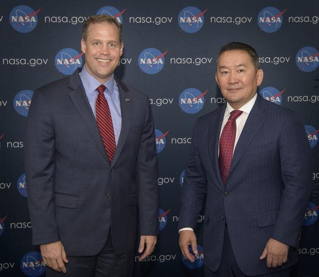 NASA image: Administrator Bridenstine Meets Mongolian President Battulga