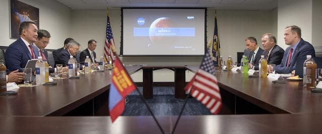 NASA image: Administrator Bridenstine Meets Mongolian President Battulga