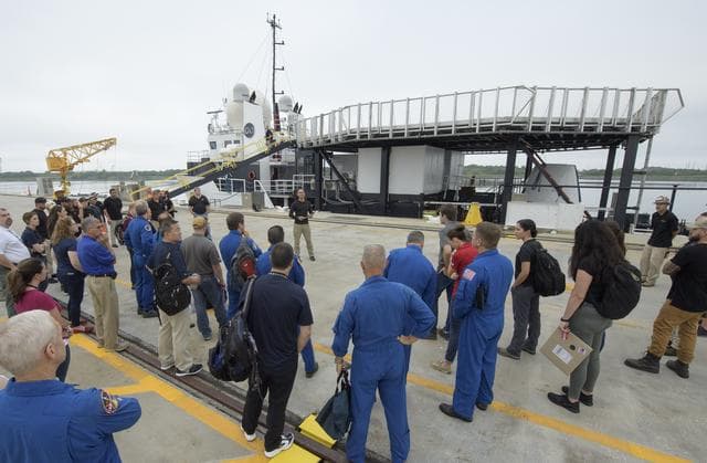 NASA image: SpaceX Dragon Crew Extraction Rehearsal
