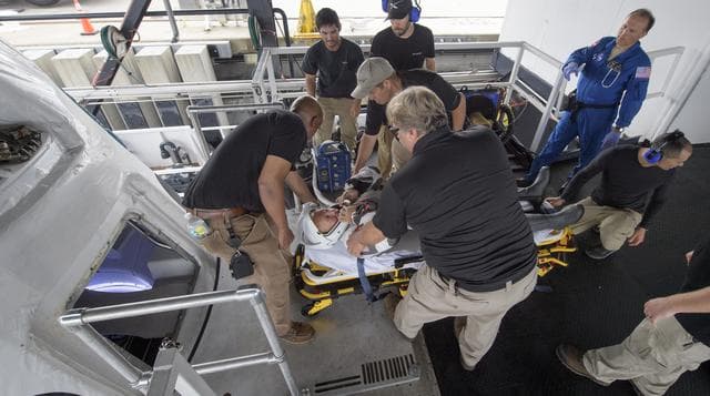 NASA image: SpaceX Dragon Crew Extraction Rehearsal