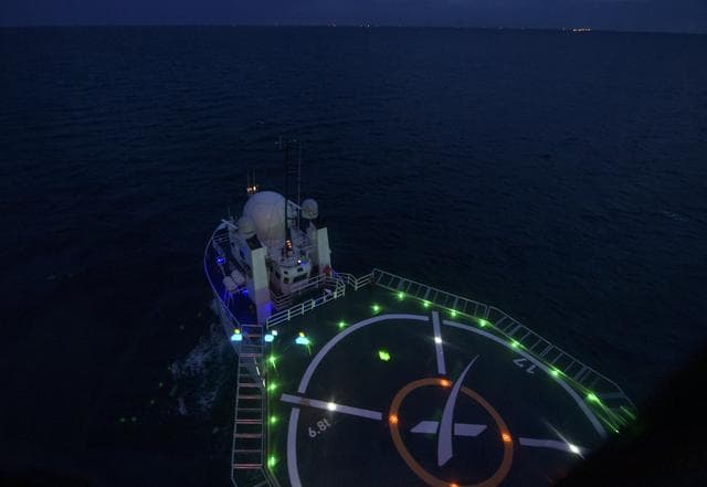 NASA image: SpaceX Dragon Crew Emergency Evacuation Rehearsal