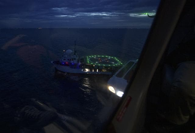 NASA image: SpaceX Dragon Crew Emergency Evacuation Rehearsal