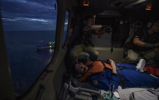 NASA image: SpaceX Dragon Crew Emergency Evacuation Rehearsal