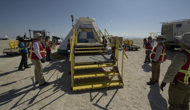 NASA image: Boeing CST-100 Starliner Landing Rehearsals