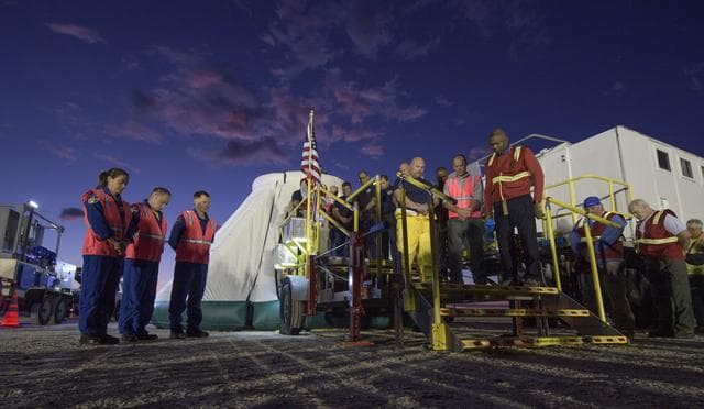 NASA image: Boeing CST-100 Starliner Landing Rehearsals