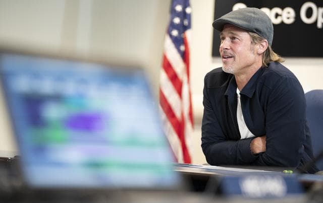 NASA image: ISS Downlink with Actor Brad Pitt