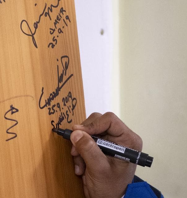 NASA image: Expedition 61 Door Signing