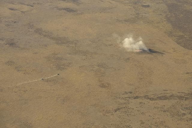 NASA image: Expedition 60 Soyuz MS-12 Landing