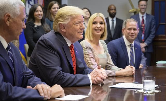NASA image: President Trump Calls Astronauts During First All-Woman Spacewal