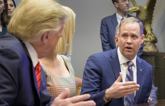 NASA image: President Trump Calls Astronauts During First All-Woman Spacewal