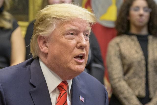 NASA image: President Trump Calls Astronauts During First All-Woman Spacewal