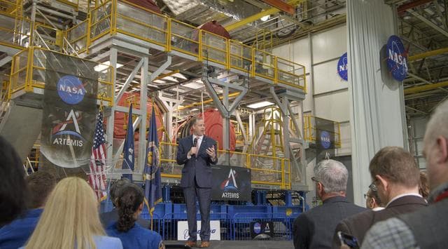 NASA image: Artemis Day, Unveiling of Moon Mission Rocket Stage