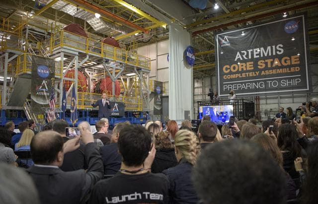 NASA image: Artemis Day, Unveiling of Moon Mission Rocket Stage