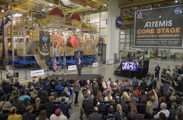 NASA image: Artemis Day, Unveiling of Moon Mission Rocket Stage