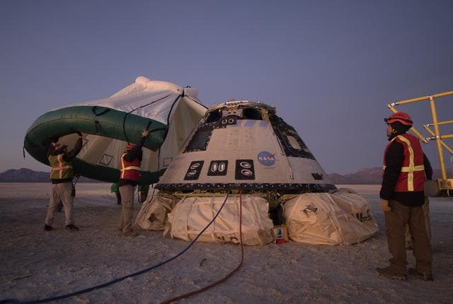 NASA image: Boeing CST-100 Starliner Landing