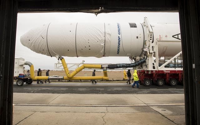NASA image: Northrop Grumman Antares CRS-13 Rollout