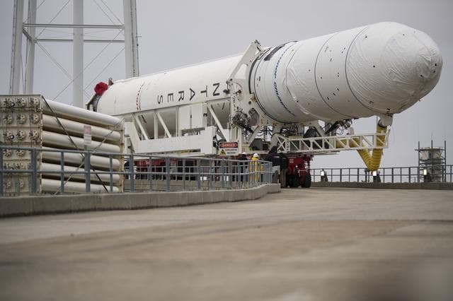 NASA image: Northrop Grumman Antares CRS-13 Rollout