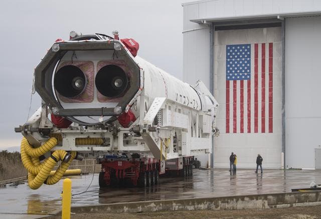 NASA image: Northrop Grumman Antares CRS-13 Rollout