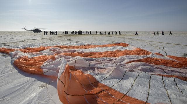 NASA image: Expedition 61 Soyuz Landing