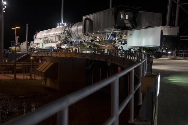 NASA image: Northrop Grumman Antares CRS-13 Prelaunch
