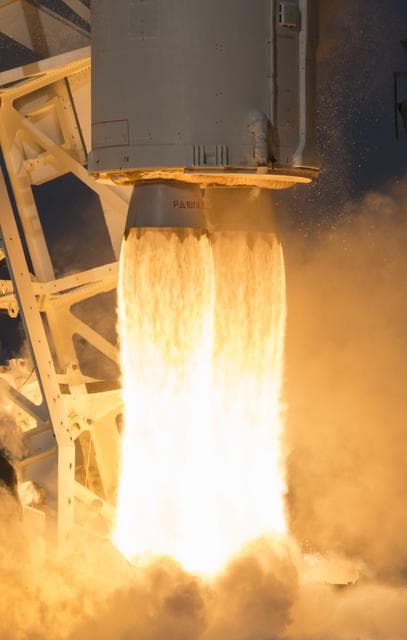 NASA image: Northrop Grumman Antares CRS-13 Launch