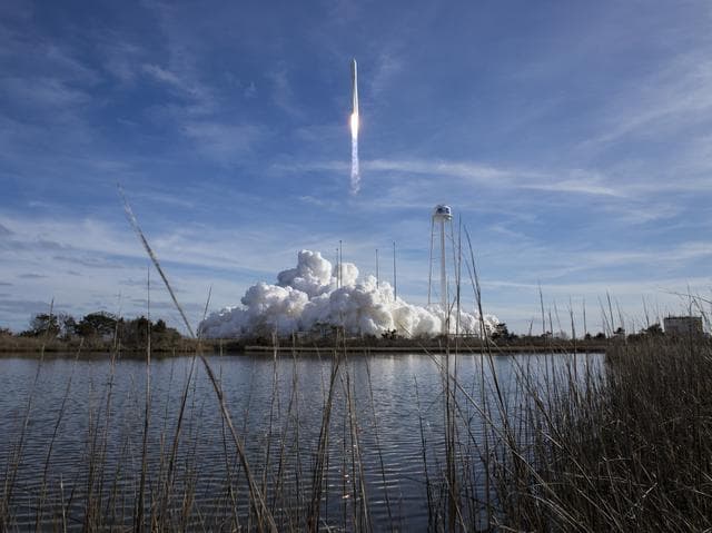NASA image: Northrop Grumman Antares CRS-13 Launch