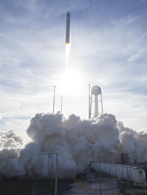 NASA image: Northrop Grumman Antares CRS-13 Launch