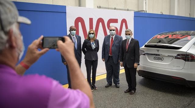 NASA image: SpaceX Demo-2 Crew Walkout