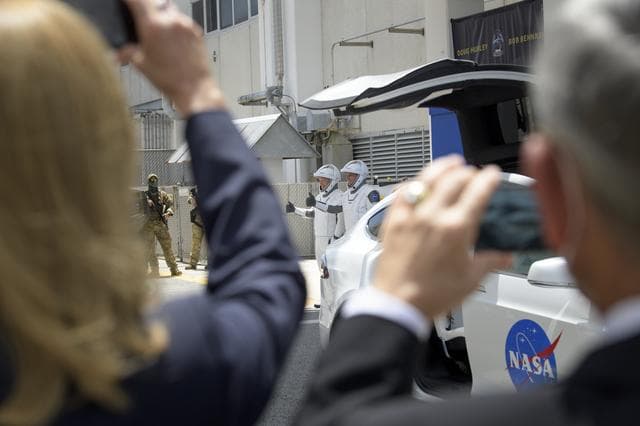 NASA image: SpaceX Demo-2 Crew Walkout
