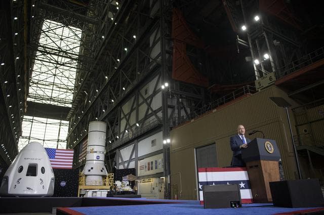 NASA image: President Trump Postlaunch Remarks