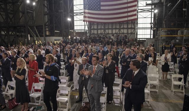 NASA image: President Trump Postlaunch Remarks