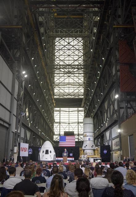 NASA image: President Trump Postlaunch Remarks