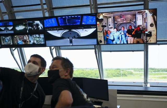 NASA image: SpaceX Demo-2 Hatch Opening