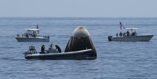NASA image: SpaceX Demo-2 Landing